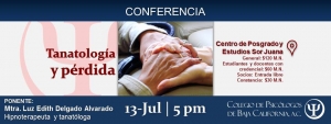 Conferencia: Tanatología y pérdida