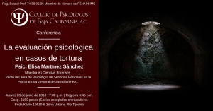 Conferencia: La evaluación psicológica en caso de tortura