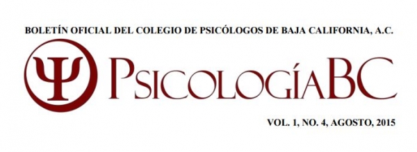 PsicologíaBC, No. 4, Agosto, 2015