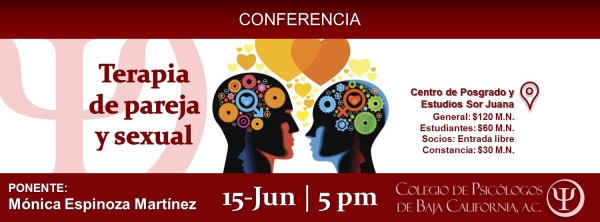 Conferencia: Terapia de pareja y sexual