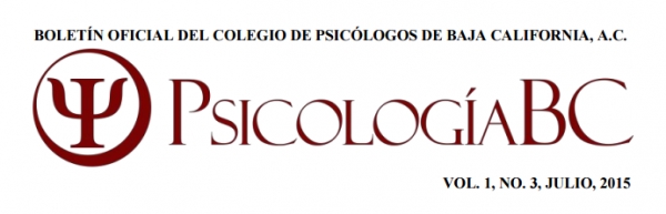 PsicologíaBC, No. 3, Julio, 2015