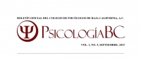 PsicologíaBC, No. 5, Septiembre, 2015